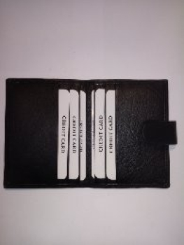 Flaches Kreditkartenetui / Visitenkartenetui in Rind-Leder