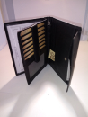Briefmappe mit Geheimfach  -Rind-Leder