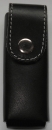 Lederetui in Rind-Leder mit Gürtelschlaufe für ca. 5 cm breite Gürtel, 4-fach genietet, Farbe sch