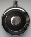 Flachmann, Metallflache mit Verschluß